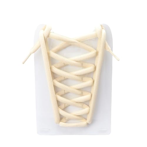 楕円形の靴ひも 半円形 も アスレチック ランニング スニーカー シューズ ブーツストリング スポーツ ランニング 靴ひも 140/160/180CM(Beige,160cm)