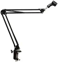 Pedestal Suporte Mesa Articulado Para Microfone Studio Rádio Sem Pop Filter
