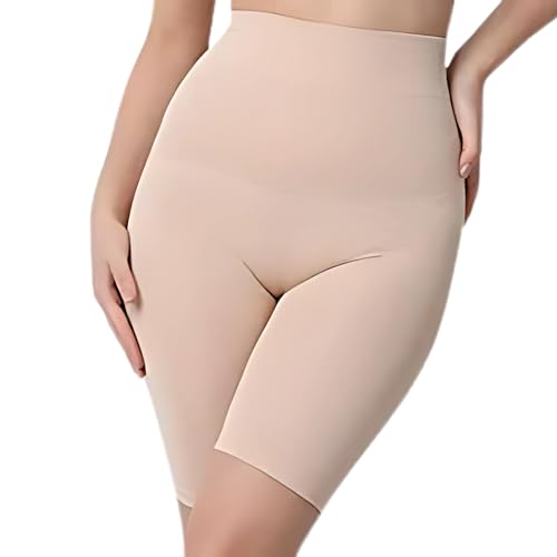 Image of KROYWEN High Waist Belly Control Pants for Women Corset Waist Lifting Hip Shaper Tummy Tucker Plus Size Shapewear Pack of 1 - Black and Skin - Size 32 to 40 - Slimming Abdomen Pant