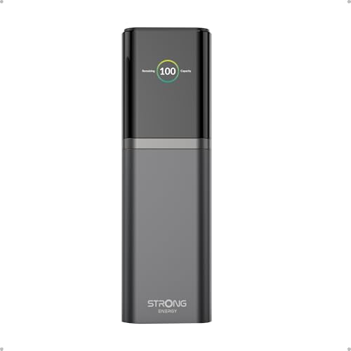 STRONG S-19 Batería Externa Portátil 12000mAh, Carga Rápida 176W con USB-C 140W PD 3.1 + UFCS, Pantalla TFT, Compatible con iPhone 16, Galaxy S24, MacBook, iPad, Ideal para Viajes y Aprobada para Avió