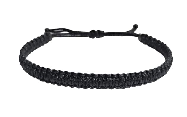 WUSTIFYZ-Black Macrame Nylon Cord Adjustable Wristband Avoid Negative Energy Bracelet for Women & Men (B09Z2DM62K) Amazon Price History, Amazon Price Tracker