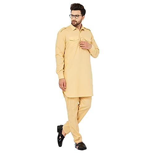 Image of ARMAAN ETHNIC Casual Pathani Suit With Pant For Men