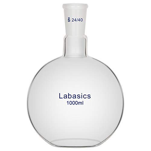 Ballon d'ébullition Labasics 1000ml plat pour éviter les chutes de verrerie