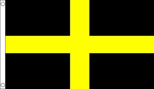 St Davids Flag 5ft x 3ft, Multi-Colour