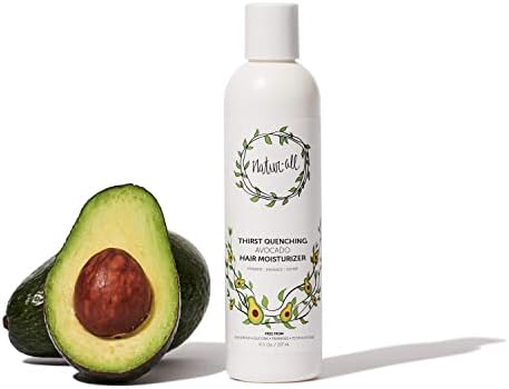 NaturAll Hair Moisturizer - Containing Avocado Hair Cream for Dry, Curly, Coily, or Frizzy Hair, 8 oz