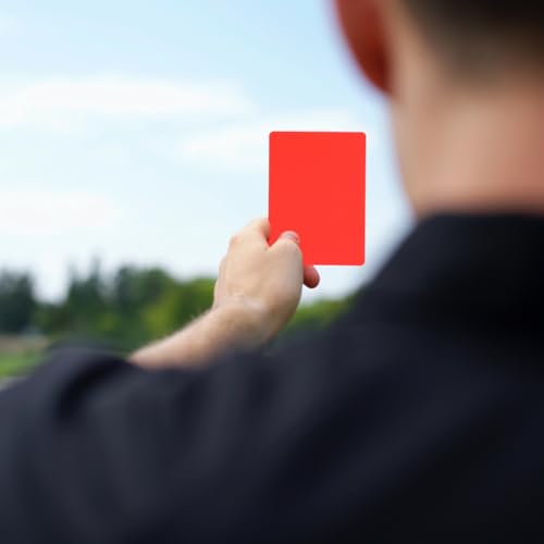 CORHAD 10Pcs Referee Cards Set - Red and Yellow Cards for Soccer Matches Durable PVC Judge for Fair Play Ideal for Kids and Football Referees - Thumbnail 7