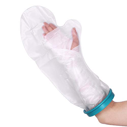 XHIVAR Dry Waterproof Cast Wound Cover and Bandage Protector Arm Sleeve Broken Hand Wrist for Shower Bath Reusable(Short Arm)