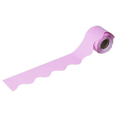 Carson Dellosa Education – Borda recortada enrolada rosa, decoração de sala de aula, 108210