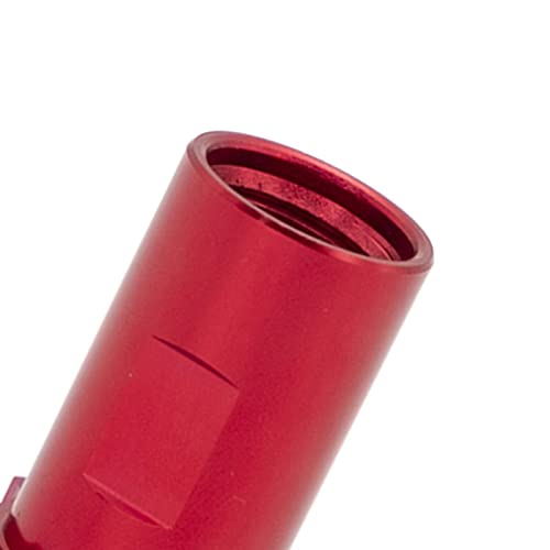 Perfeclan Aluminium-Spritzpistole -Topf-Adapter-Anschluss, Spritzpistolen-Becher-Adapter, Steckdose Roter Spritzpistolen-Anschluss-Adapter, Innen M16x1,5