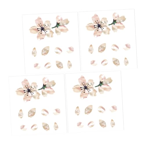 DRESSOOS 4 Piezas Pick Guard Protectores de PVC con Diseño de Flor de Sakura Adhesivos Decorativos para...