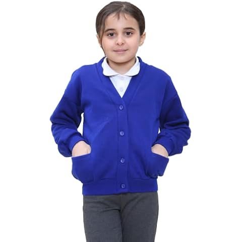 STAR FASHION Kids Unisex School Fleece Cardigan Cover