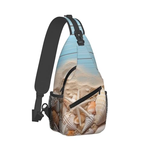 Sling Bag para mujer y hombre negro para viaje miniatura 7