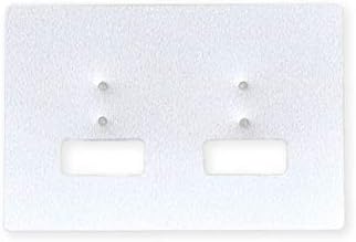 Amazon Co Jp だいし屋 日本製 選べる3色 アクセサリー台紙 M横長 穴あり ピアス イヤリング用 50 35mm 半透明パール 15枚 D125 ホビー