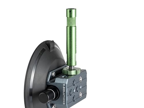 Image of 9.Solutions 6 inch Suction Cup, Unique Cheese Block, Screw on Any Side, 9.VB5105M, Duty Power-Grip Industrial Suction Plate for car Mount, 6 Inches