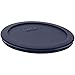 Pyrex 7201-PC 4-Cup Dark Blue Round Replacement Lids - 3 pack - Original Genuine Pyrex - Made in the USA