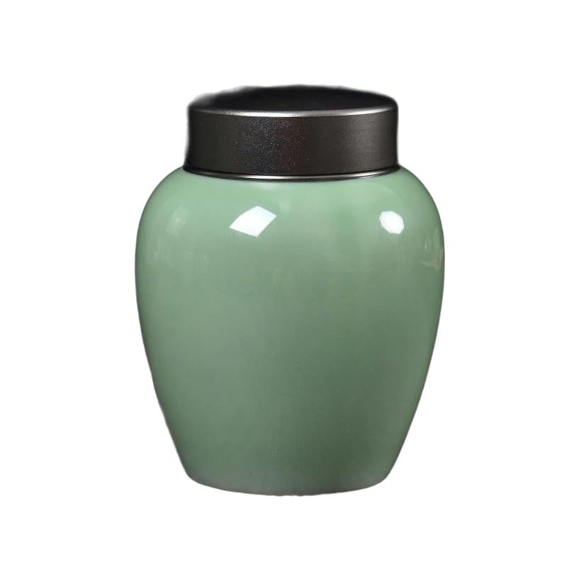 13 * 10CM 520ML Barattoli di Ceramica Beige con coperchi Barattoli ermetici in Ceramica per tè e caffè Barattolo di conservazione degli Alimenti da Cucina in Porcellana Vintage
