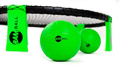 bamball® Roundnet-Set mit 3 Bällen + extra Pumpe – enthält 3 Bälle (1 Trainingsball + 2 Spielbälle), verstärkte… – Bild 4