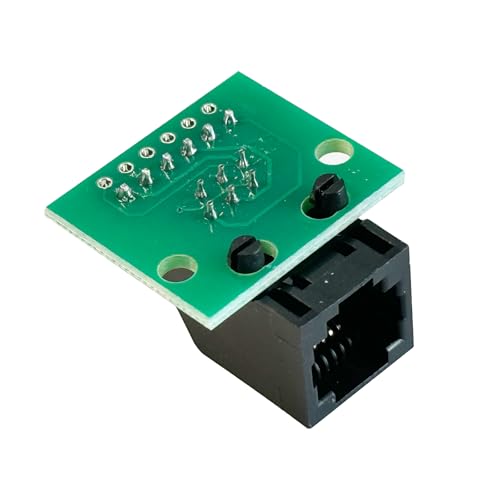 Conector RJ11 hembra con placa PCB 2 piezas miniatura 7