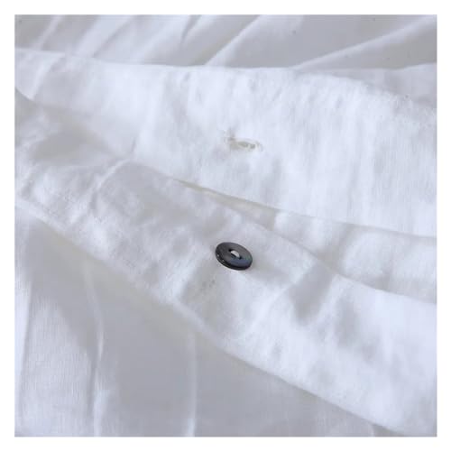 Funda nórdica de lino francés para camas Queen que transforma tu habitación en un oasis 3