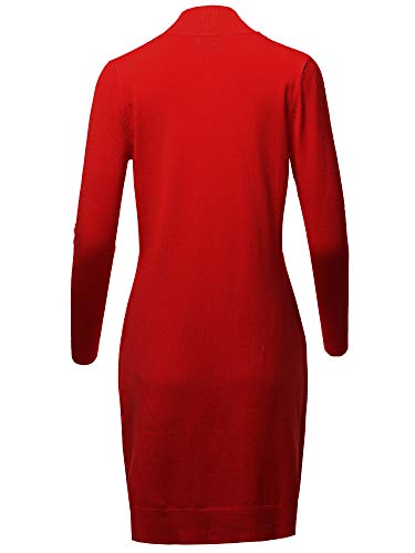 Image of STARJJ Womens Soft Stetchy Knit Longline Open Front Sweater Cardigan with Pockets (S-3X)