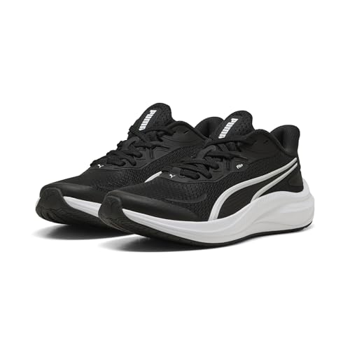 Listado de Tenis Deportivo - los más vendidos. 41 PUMA, Tenis Casuales Skyrocket Lite 2 Juveniles, Unisex, Negro con Blanco, Talla 24