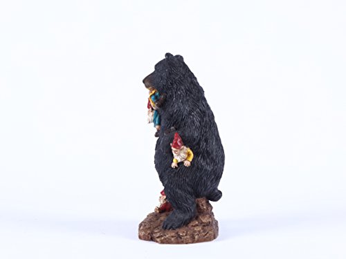 Estatua de oso con gnomos de Hi-Line Gift miniatura 3