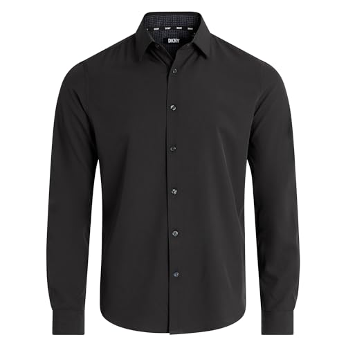 DKNY Men's Long Sleeve Button Down Shirt - Mens Casual Button Up Shirt2