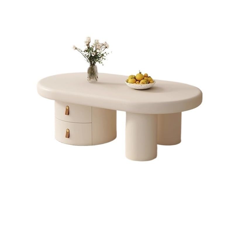 2WFYJNITP Sala de Estar Mesa de Centro Lujo con cajón, diseño Minimalista Moderno for Salas Estar pequeñas, Mesa Auxiliar for sofá Alta Gama Centro