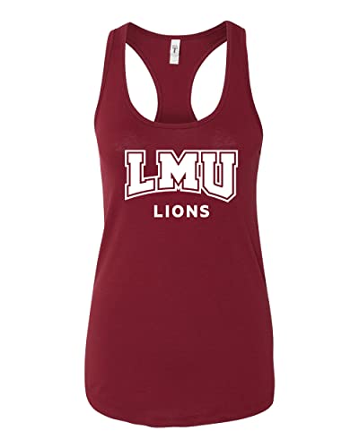 CreateMyTee | Loyola Marymount University Mascot Ladies Tank Top (Cardinal, Medium)