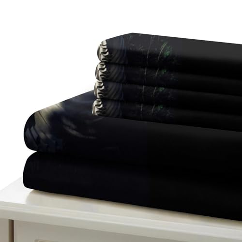 Housse de couette Bouddha fermeture éclair parure de lit zippée anti-glisse