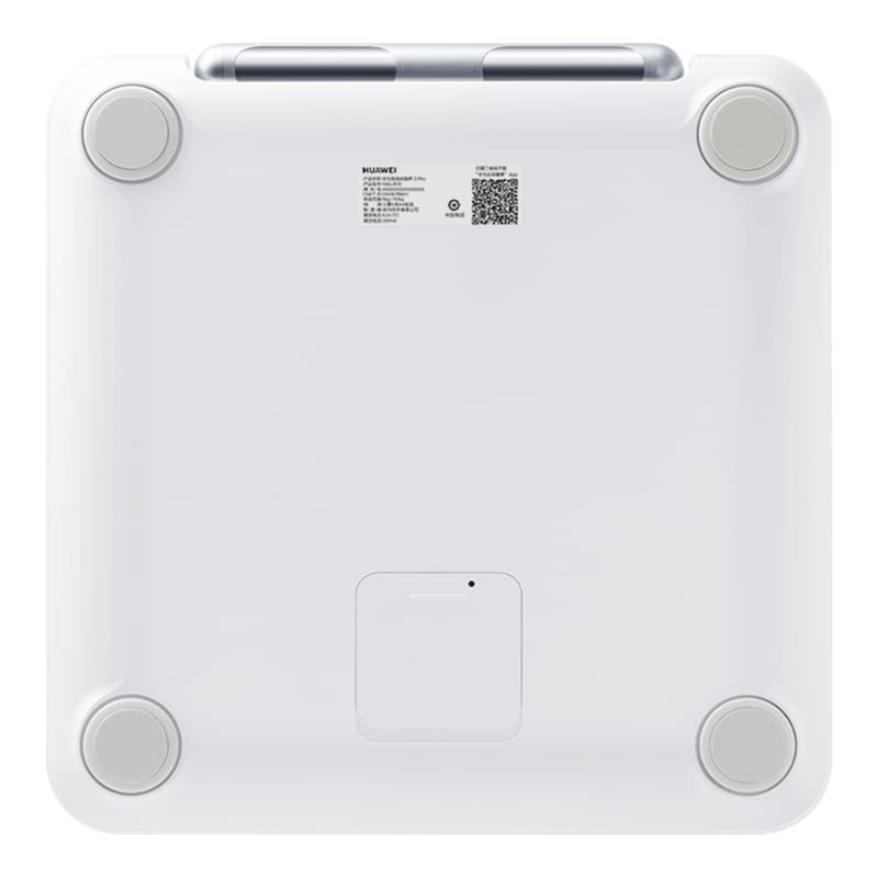 A baix view of the HUAWEI Scale 3 Pro Smart Scale, revealing the battery compartment.
