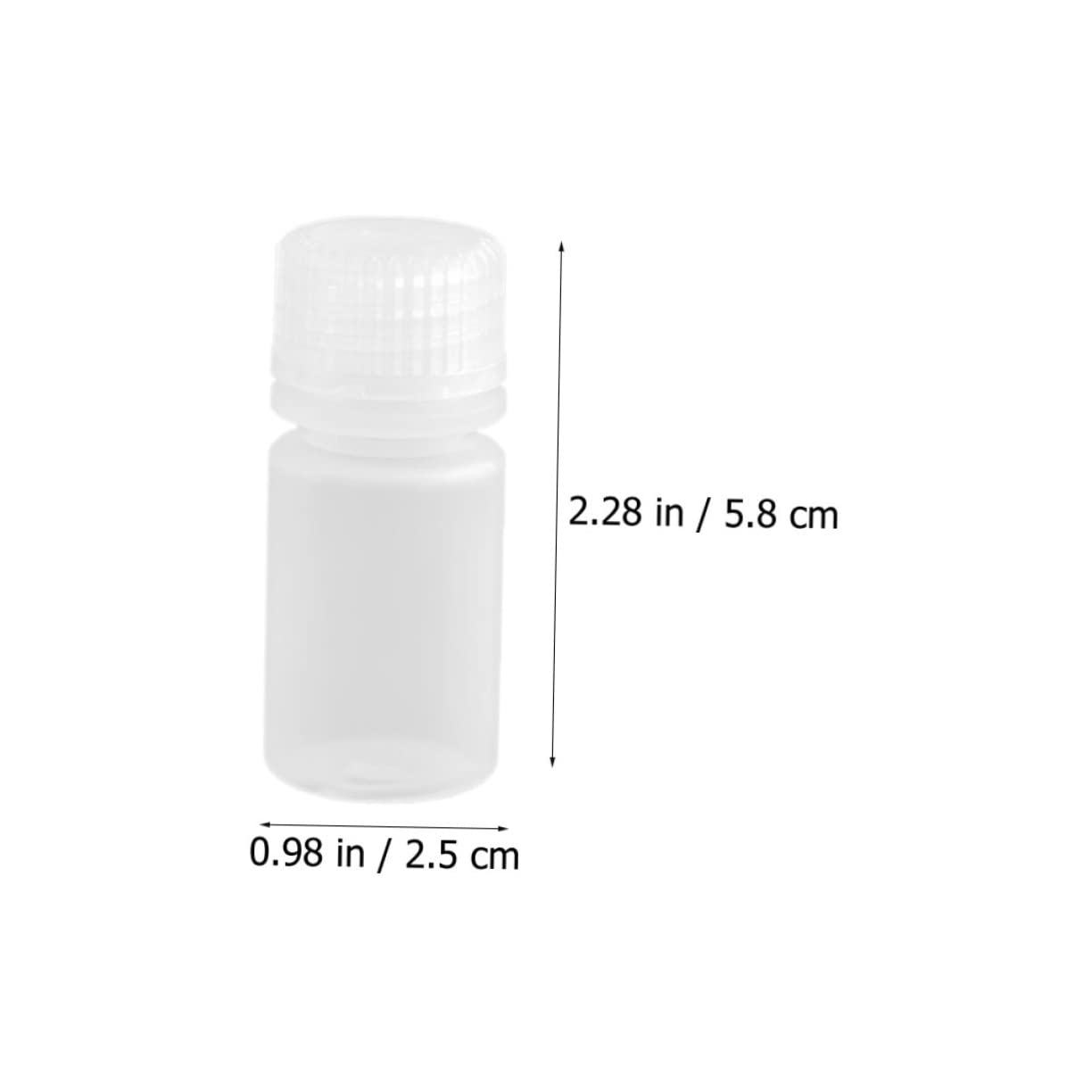 DECHOUS Pcs Pp Plastic Acid Alkali Resistant Sample Bottles Reagent Bottle for Laboratory Ml Capacity