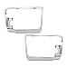 Chrome Headlights Headlamps Trim Bezel Pair Set for Bronco F150 Pickup Truck
