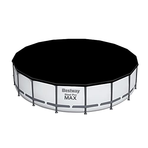 Bestway Steel Pro Max 18 Foot X 48 Inch Round Metal Frame Above Ground Outdoor Swimming Pool Set With 1,000 Filter Pump, Ladder, And Cover #TOP1