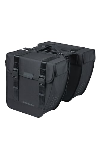Basil Tour Doppeltasche – MIK-System – 28 Liter – wetterfest – Schwarz