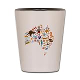 CafePress Little Pieces Of Australia Unique and Funny Shot Glass