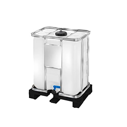 Depósito IBC 300L Natural con palet de plástico Homologado UN - Sunbox/IBC-SBX-300PH