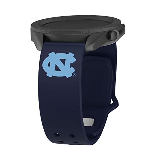 Affinity Bands North Carolina Tar Heels Silicone Sport Band Compatible with Samsung, Garmin, Fossil, and More (22mm Navy)
