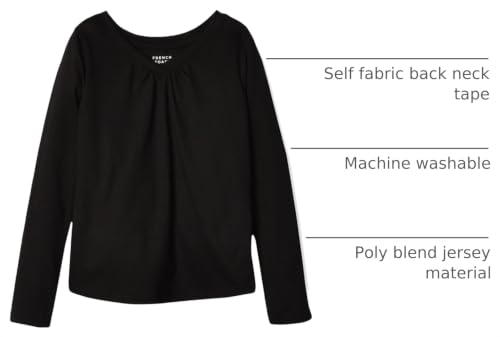 Image of French Toast Girls' Long Sleeve V-Neck Tee