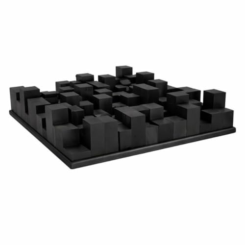 Image of Timber Acoustics Skyline Sound Diffuser | Solid Pine Wood | Acoustic Sound Diffusion Panel | Noise Reduction & Room Treatment (Black)