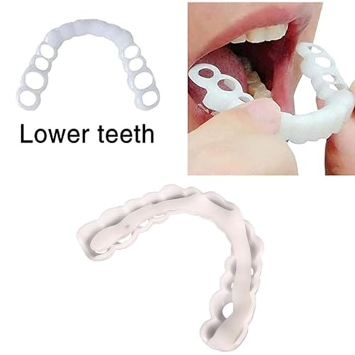 Image of 2 Pairs, Temporary Nature and Comfortable, Regain Confident Smile for Women and Men(White)