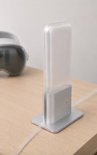 Workstation Dock Compatible with Apple Vision Pro — Aluminum Battery Stand with Cable Retention