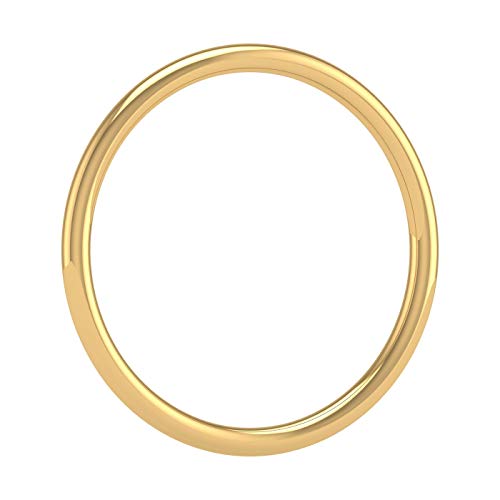 14K Gold 1.5mm Plain Wedding Band2