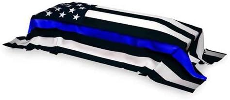 Memorial Flag - Thin Blue Line American Flag, 5 x 9.5