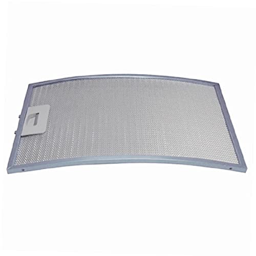 ELECTROTODO - Filtro curvo Compatible con Campana Extractora TEKA C610, C620 | Medidas 38 x 28 cm - Ref: 61865020