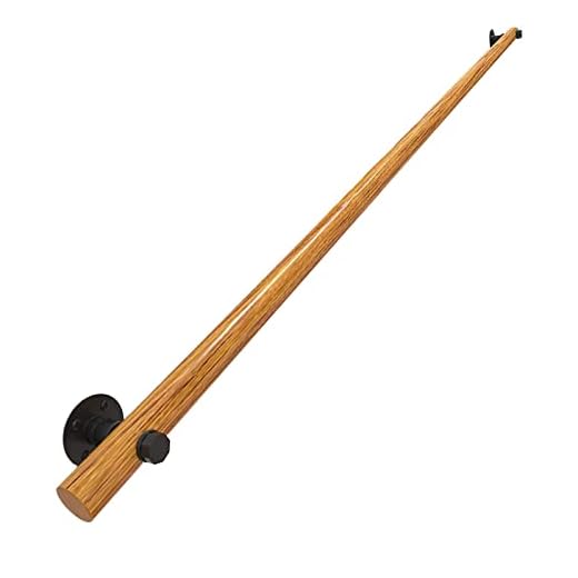 Trappräcke (30 cm-600 cm), halkfritt trätrappräcke, hem mot väggen inomhus loft för äldre räcke, inkluderar beslag (Size : 7ft/210cm)