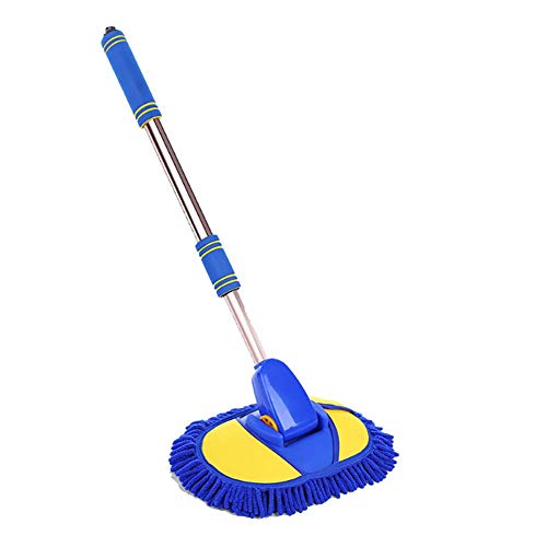 RUIX Autowaschbürste Langer Griff Versenkbar, Multi-Funktions-Extended Griff Auto Wasser Clean Wash Brush Mop Cover