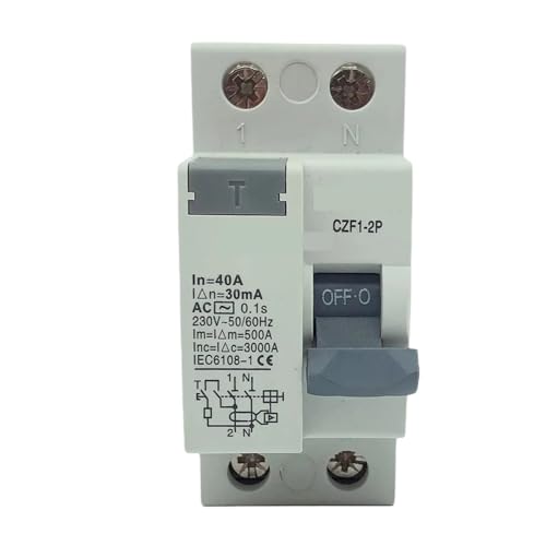 Interrupteur type B 2P 25A 300mA haute sensibilité pour protection totale