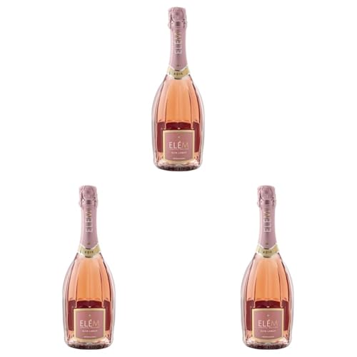 ELÈM Alta Langa DOCG Rosè Metodo Classico Pas dosè Vino Espumoso Italiano - 1 Botella X 750ml (Paquete de 3)