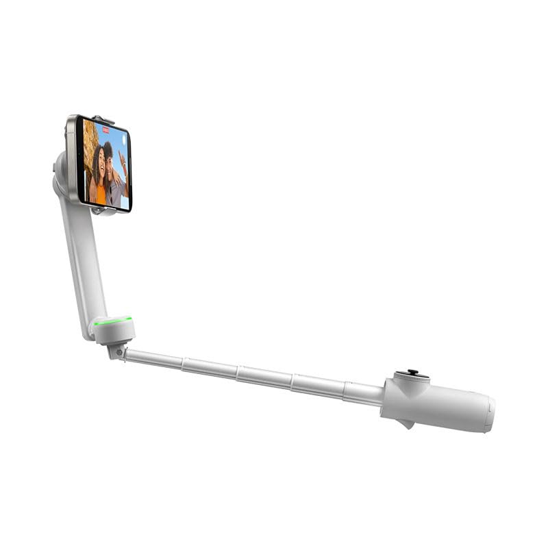 Image of Insta360 Flow 2 Pro Grey - AI Tracking Phone Gimbal, 200+ App Tracking with DockKit, Multi-Person Tracking, 360º Pan Tracking, Built-in Tripod /Selfie Stick, iPhone /Android Portable Stabilizer